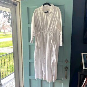 Maxi shirt dress